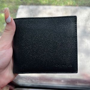 Coach Mens Black Wallet